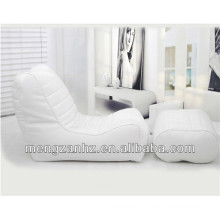 luxury pu leather sectional bean bag sofa recline bean bag chaise